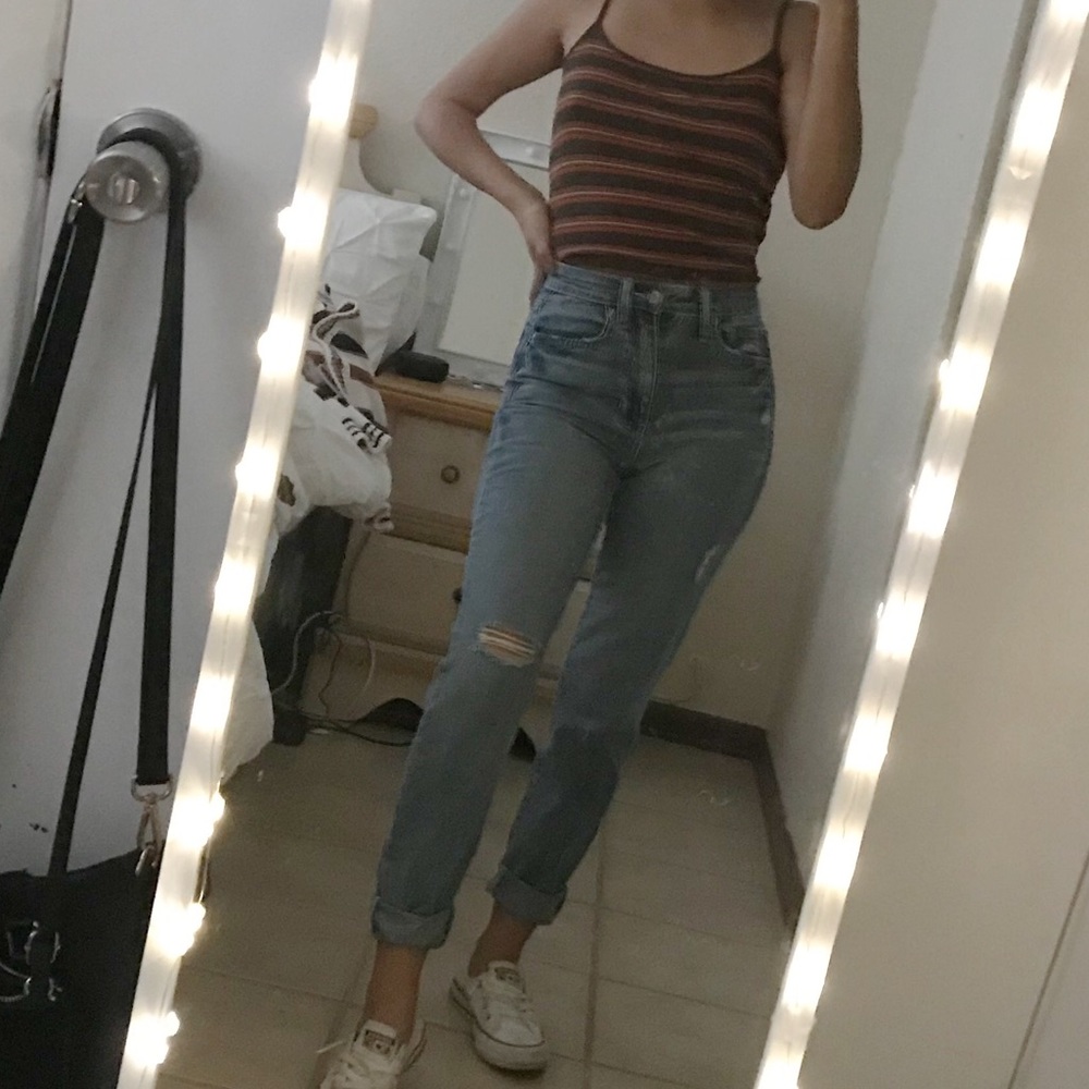 Spaghetti strap crop top